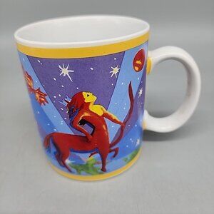 Vintage Westwood Genica Connolly Zodiac Sagittarius Coffee Mug 90s Celestial Art